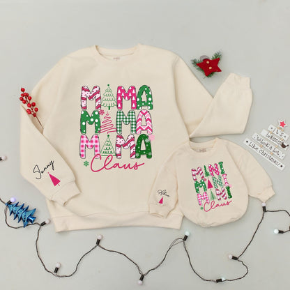 Festive Family Matching Santa Sweaters & Baby Rompers - Xmas Gifts