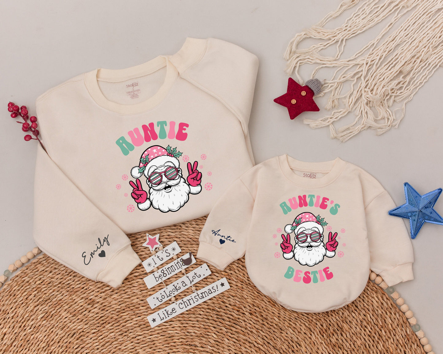 Matching Auntie & Little Bestie Shirts: Christmas & Holiday Family Fun