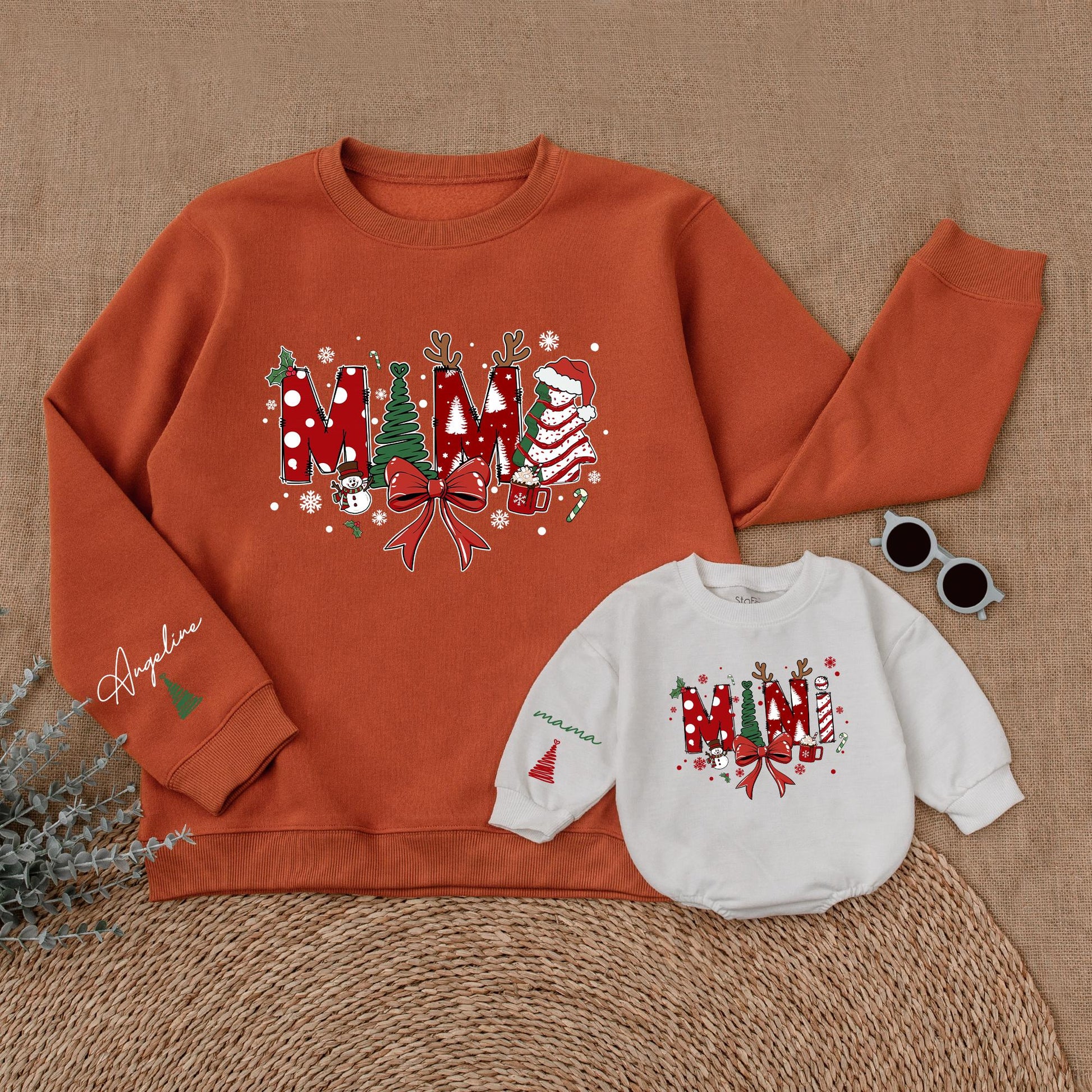 Matching Christmas Sweaters: Mama & Me, Baby's First Holiday Outfit