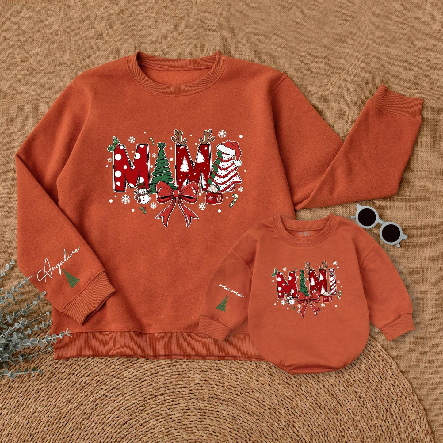Matching Christmas Sweaters: Mama & Me, Baby's First Holiday Outfit