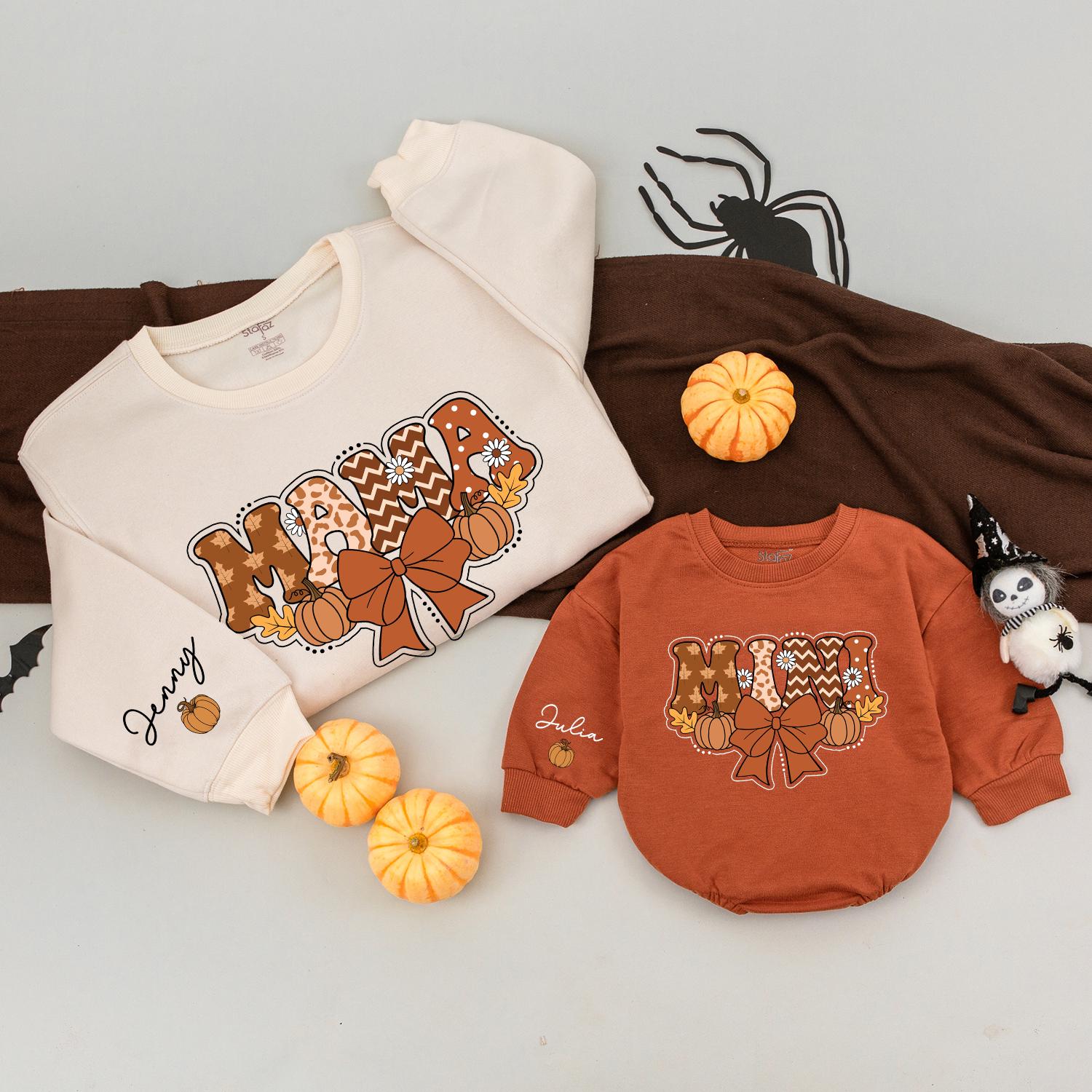 Mama & Mini Pumpkin Sweaters: Mommy & Me Fall Matching Outfit