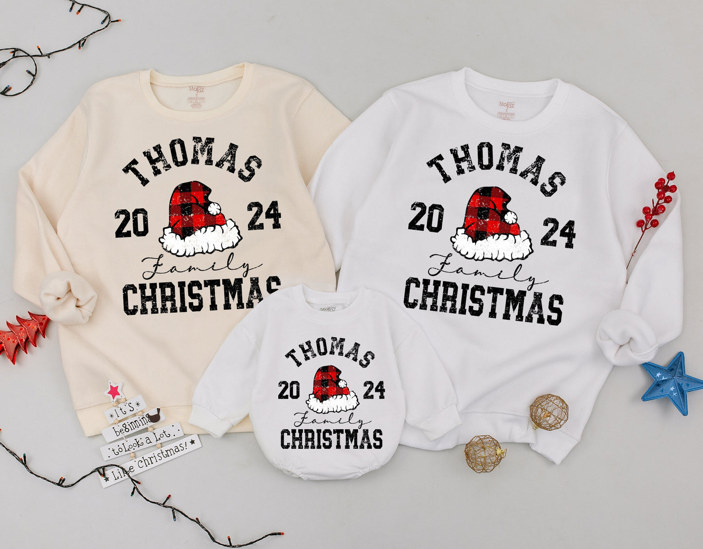 Custom Family Christmas Sweatshirts: Mommy & Me Holiday Sweaters