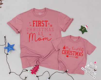 Matching Retro Christmas Shirts: Personalized Family Holiday Tees