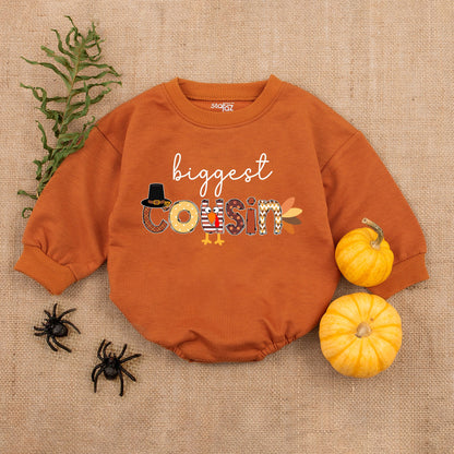 Thanksgiving Baby Romper Set - First Holiday Outfit & Fall Gift