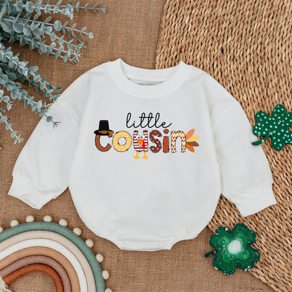 Thanksgiving Baby Romper Set - First Holiday Outfit & Fall Gift
