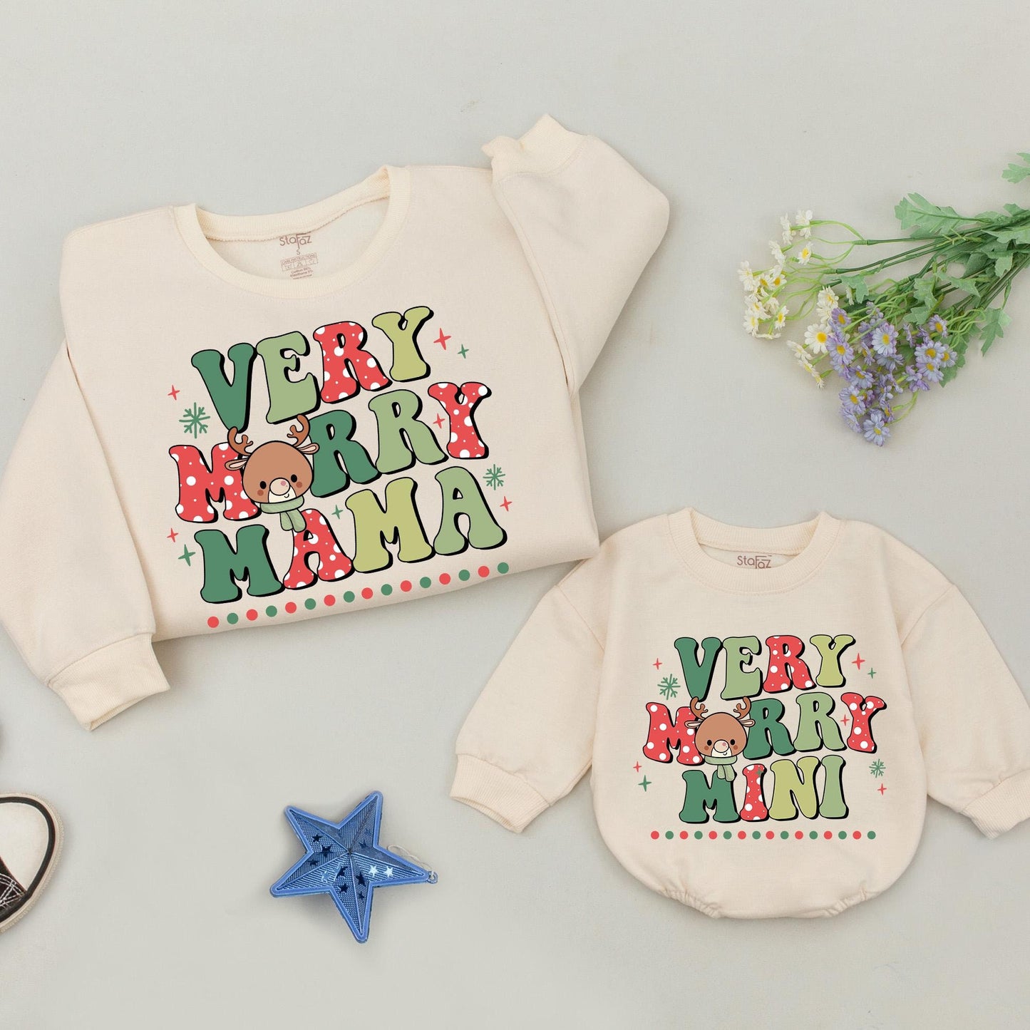 Matching Family Christmas Sweaters - Mommy and Me Outfits