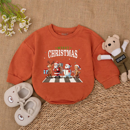 Retro Christmas Baby Bodysuit: First Christmas Outfit & Gift