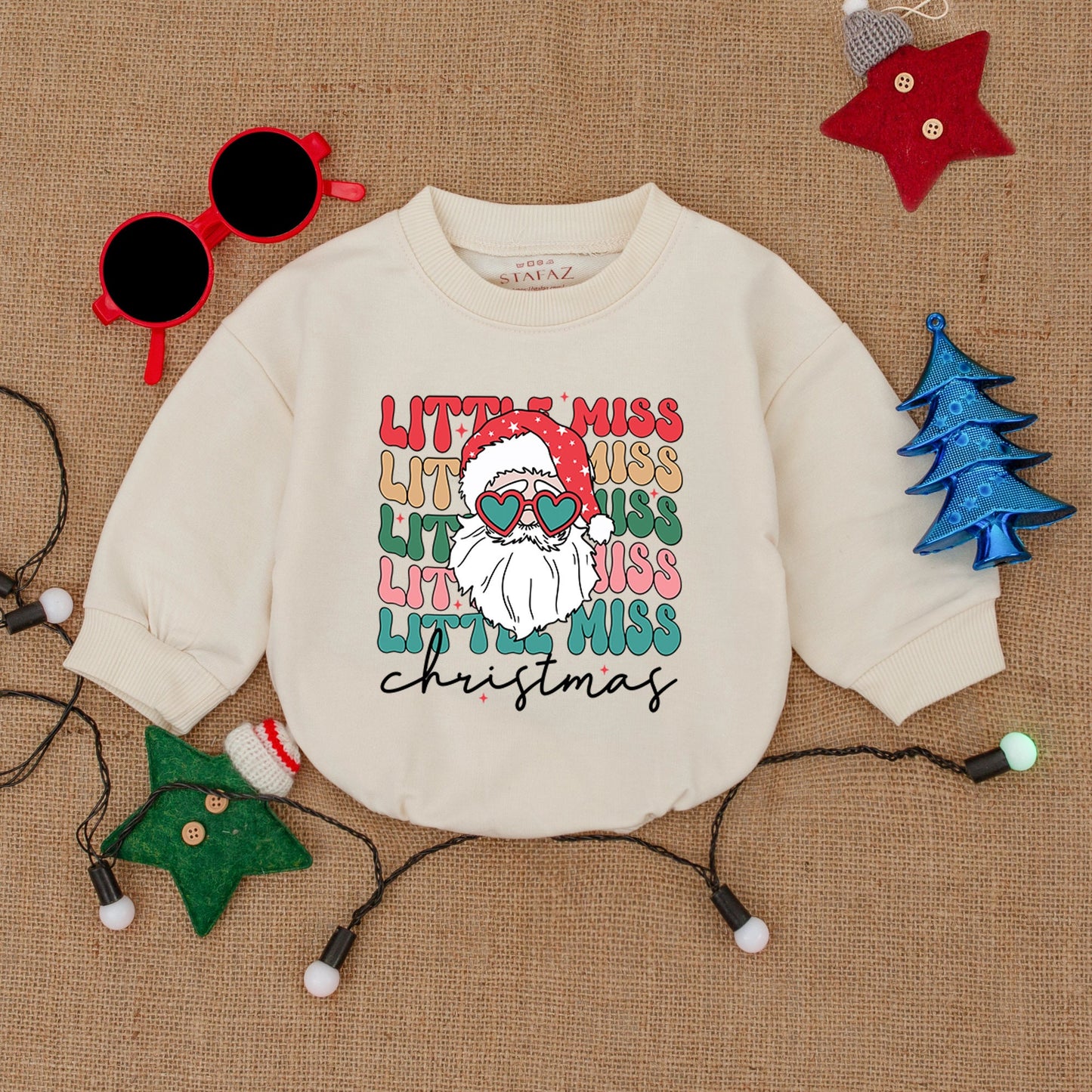 Santa Baby Romper: Newborn Christmas Outfit, Cozy Holiday Sweatshirt