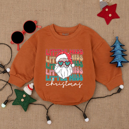 Santa Baby Romper: Newborn Christmas Outfit, Cozy Holiday Sweatshirt