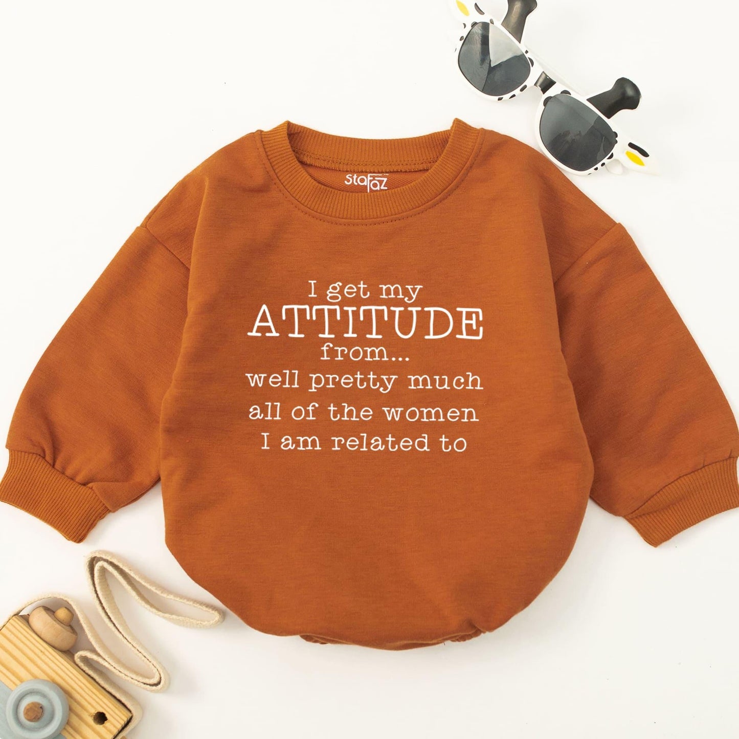 Witty Baby Romper: Attitude Inspired by Family, Baby Shower Surprise