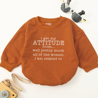 Witty Baby Romper: Attitude Inspired by Family, Baby Shower Surprise