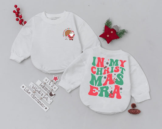 Vintage Santa Baby Romper: First Christmas Outfit & Shower Gift