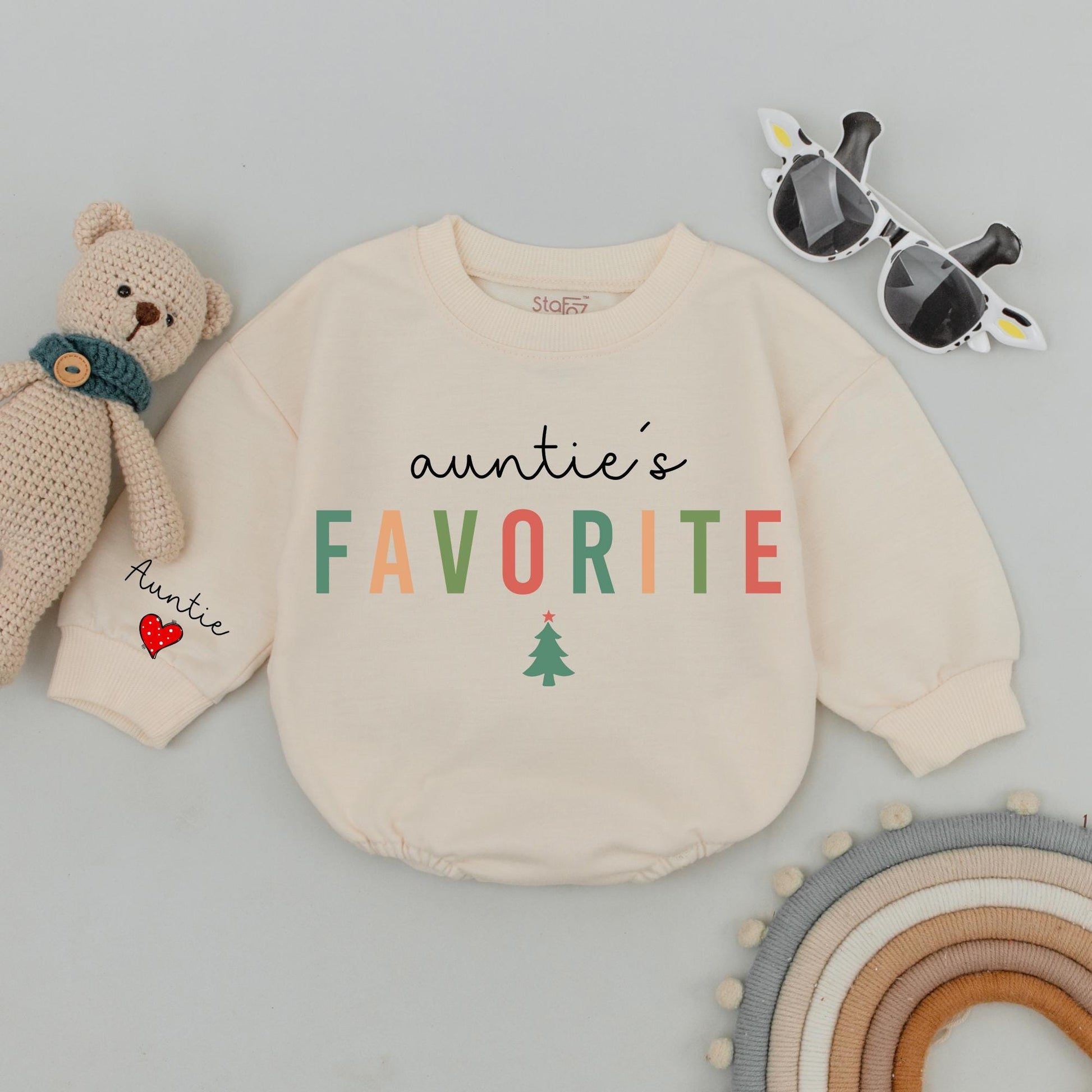 Aunt and Niece Matching Christmas Sweatshirt Gift, Personalized Outfit