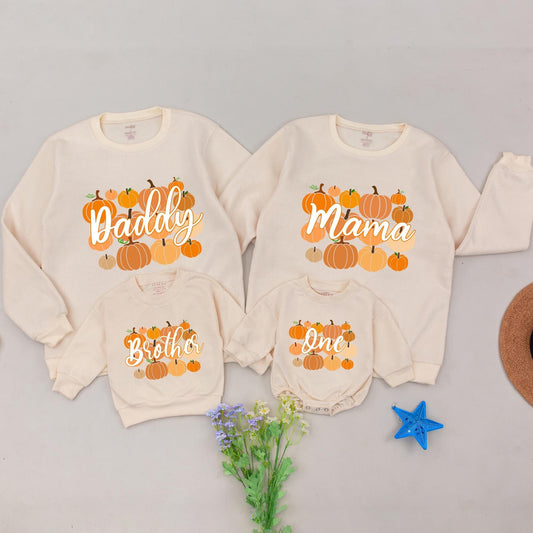 Personalized Pumpkin Sweatshirts: Matching Mommy & Me Thanksgiving Outfit