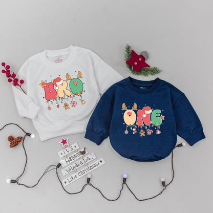 Family Christmas Sweaters & Baby's 1st Romper - Trendy Festive Gift