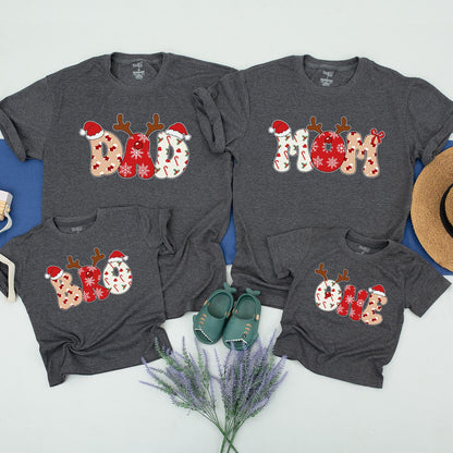 Matching Family Christmas Shirts & Romper for Baby's 1st Holiday  