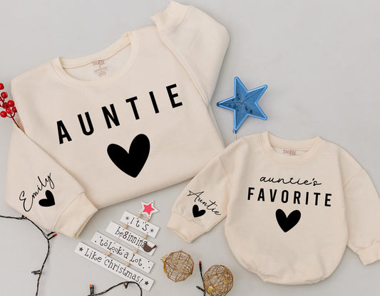 Auntie & Me Custom Sweatshirt: Perfect Gift for Aunt, Niece, Nephew