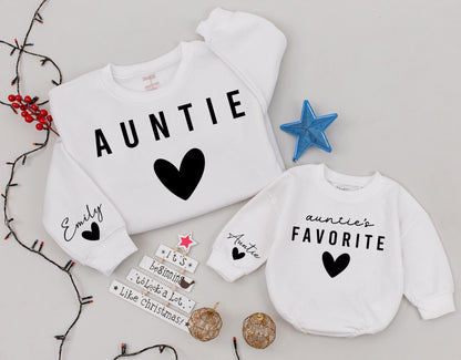 Auntie & Me Custom Sweatshirt: Perfect Gift for Aunt, Niece, Nephew