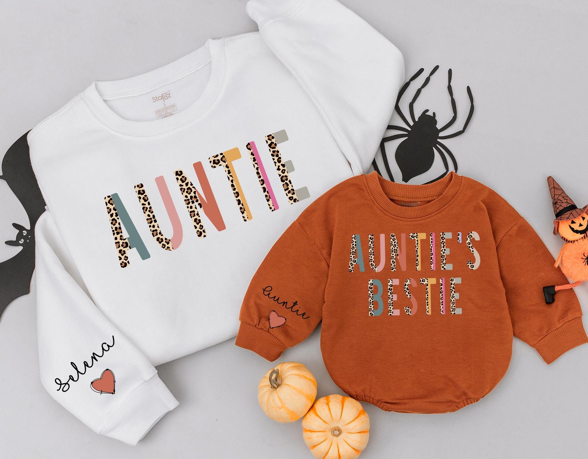 Auntie & Mini Matching Leopard Sweaters – Perfect Christmas Gift