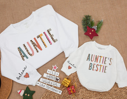 Auntie & Mini Matching Leopard Sweaters – Perfect Christmas Gift