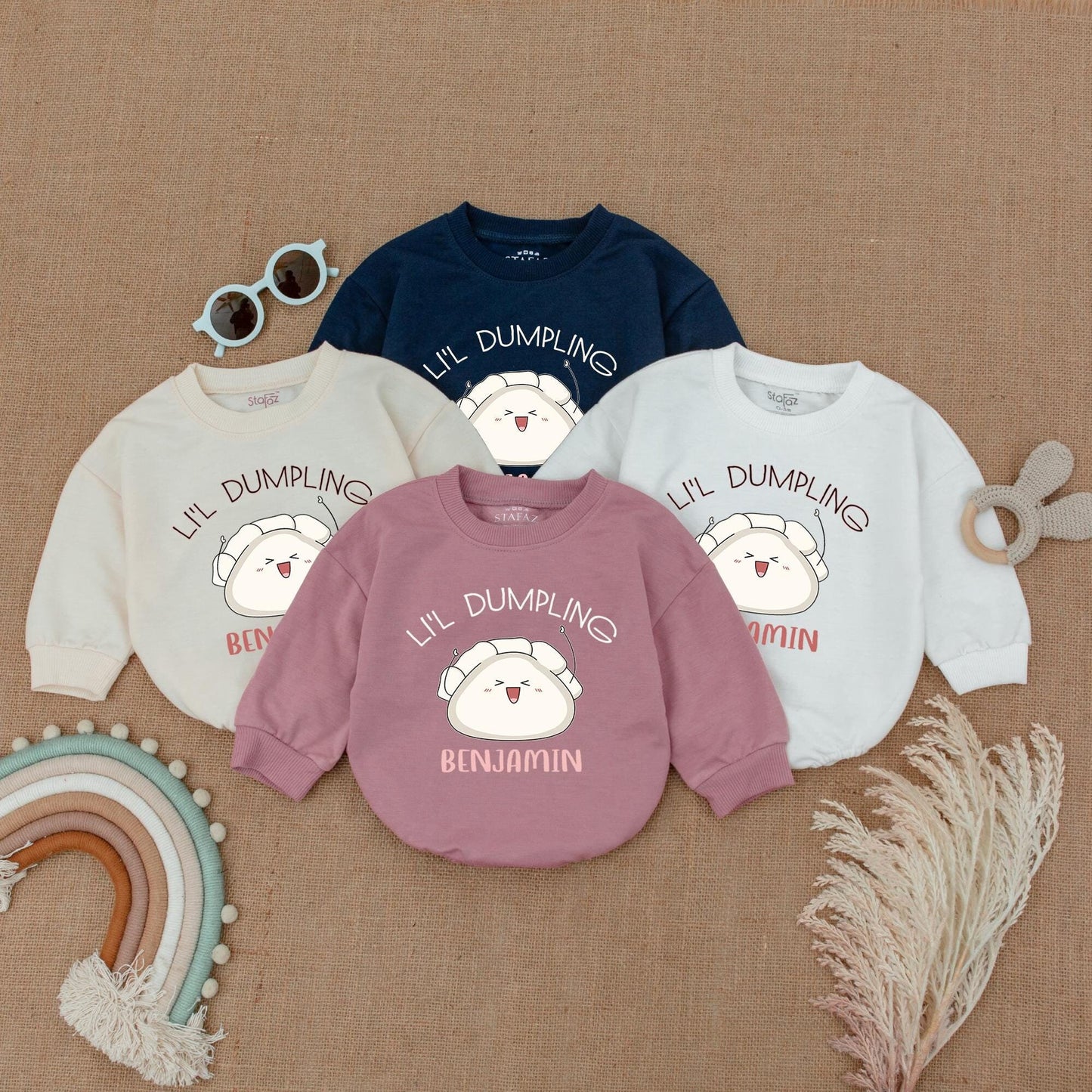 Cute Bao Baby Romper Set | Adorable Infant Bodysuit Gift Idea