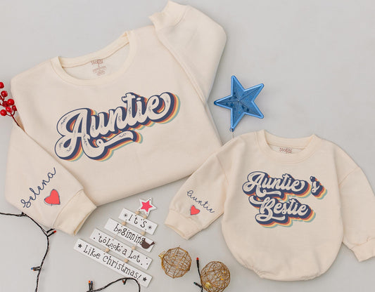 Matching Auntie & Me Sweatshirts - Custom Gifts for Niece & Nephew  