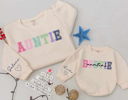 Matching Auntie & Niece/Nephew Sweaters - Custom Holiday Gift