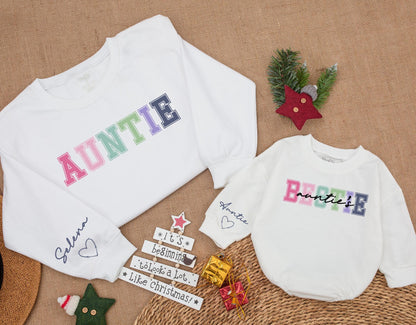 Matching Auntie & Niece/Nephew Sweaters - Custom Holiday Gift