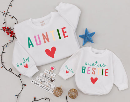 Auntie & Me Matching Sweaters: Personalized Gift for Niece/Nephew