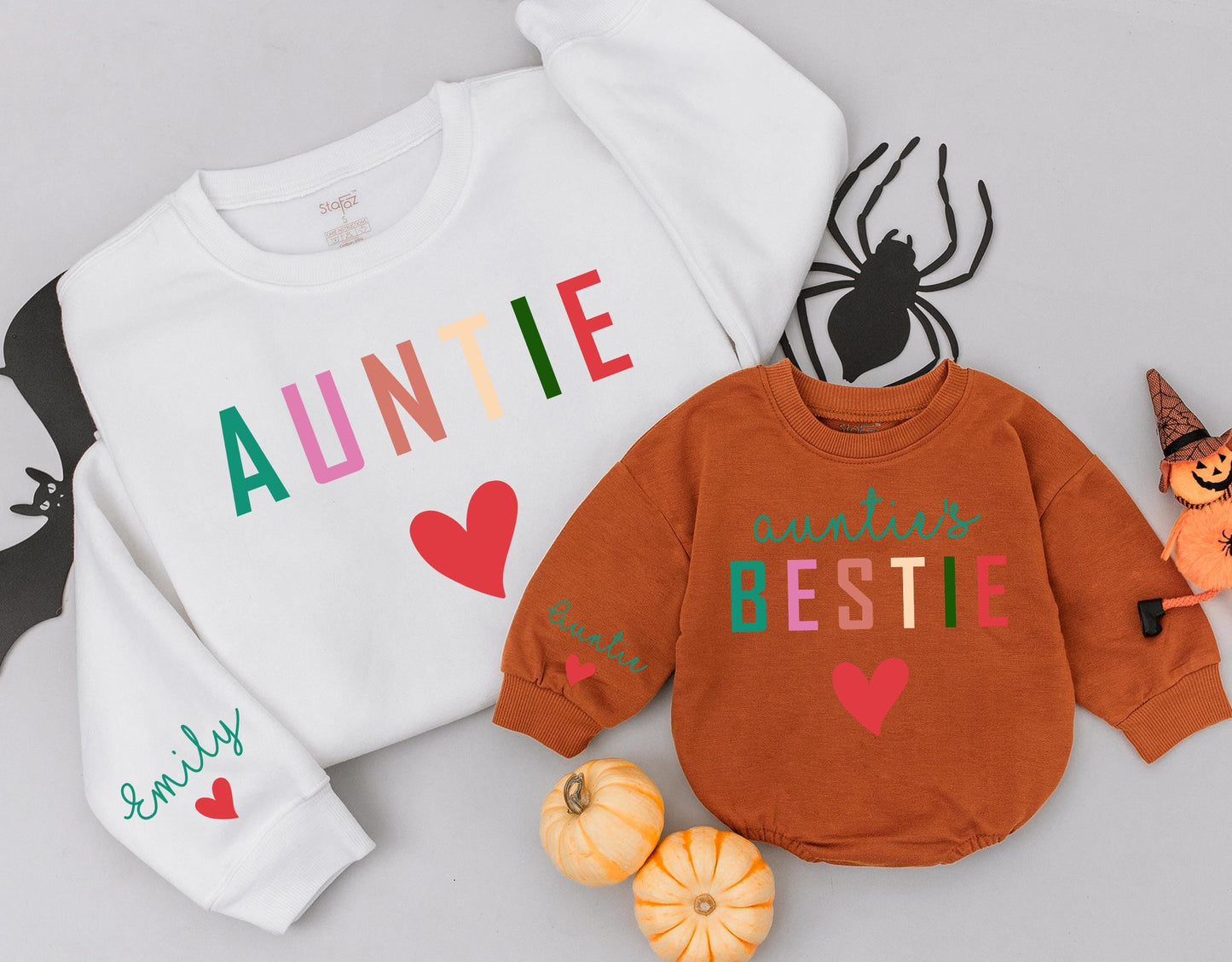 Auntie & Me Matching Sweaters: Personalized Gift for Niece/Nephew