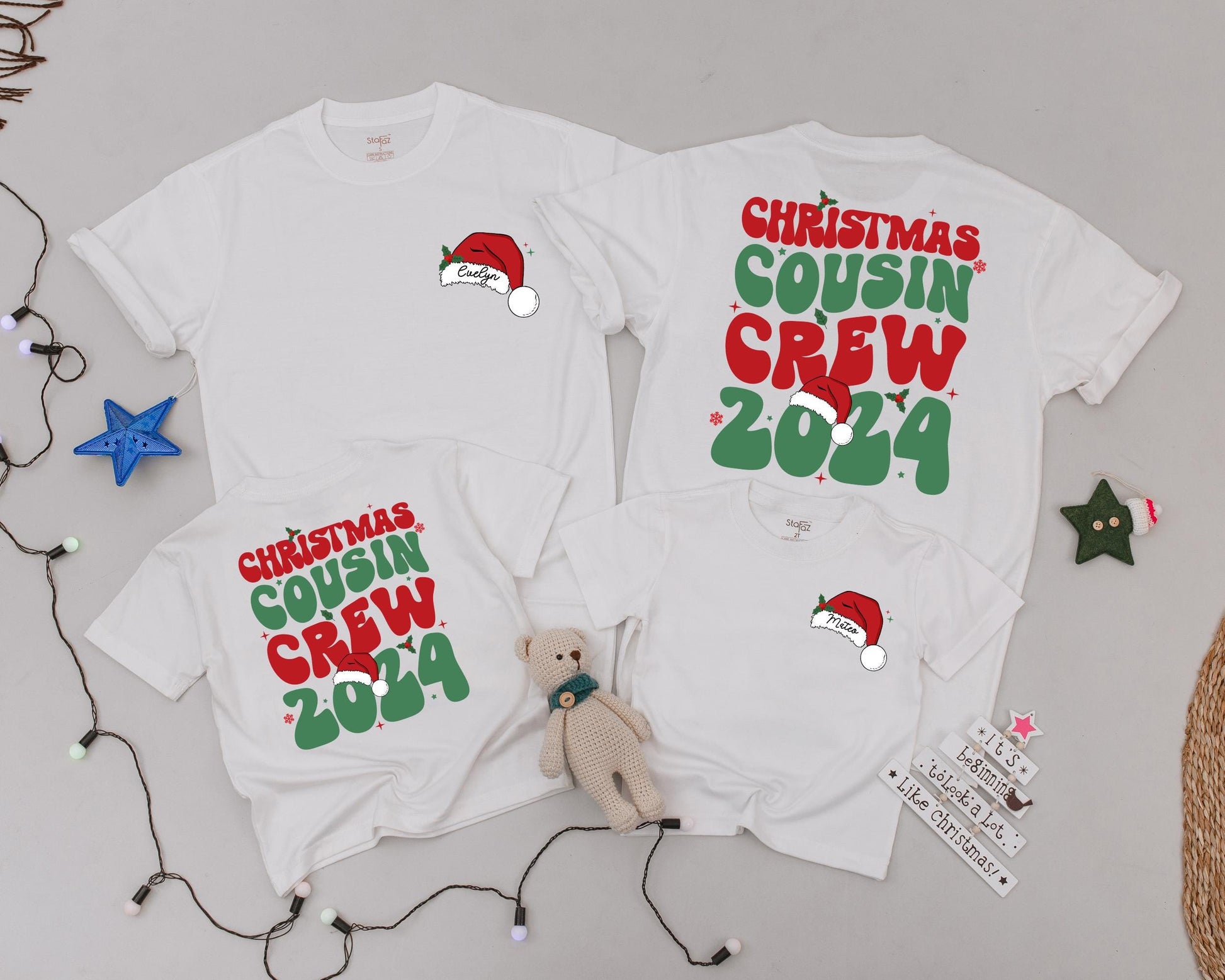 Matching Retro Family Christmas Shirts: Personalized & Festive Outfits