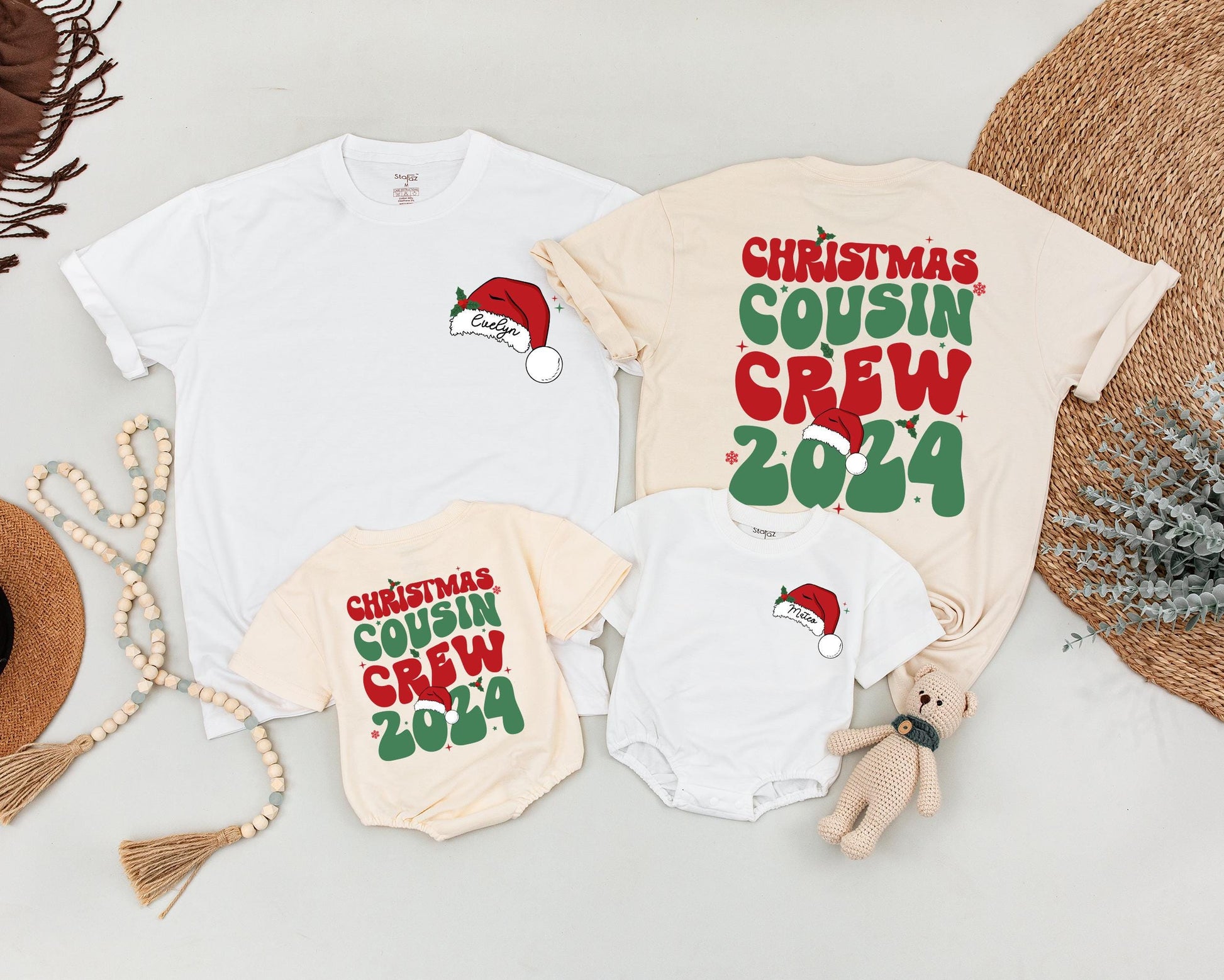 Matching Retro Family Christmas Shirts: Personalized & Festive Outfits