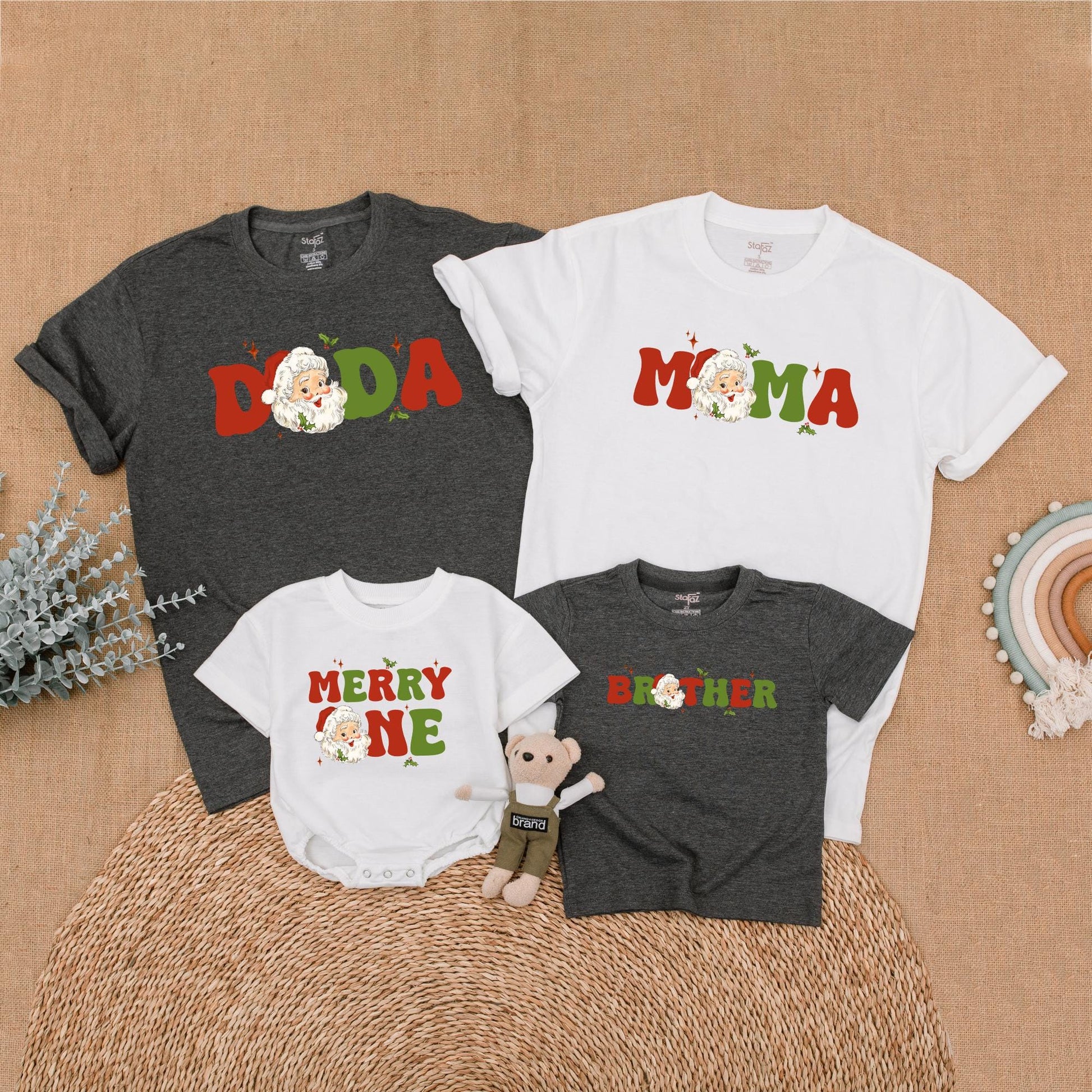 First Christmas Birthday Family Shirts - Matching Holiday Outfits