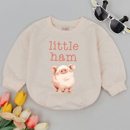 Piggy Baby Romper, Funny Outfit for Baby Shower & Gender Reveal