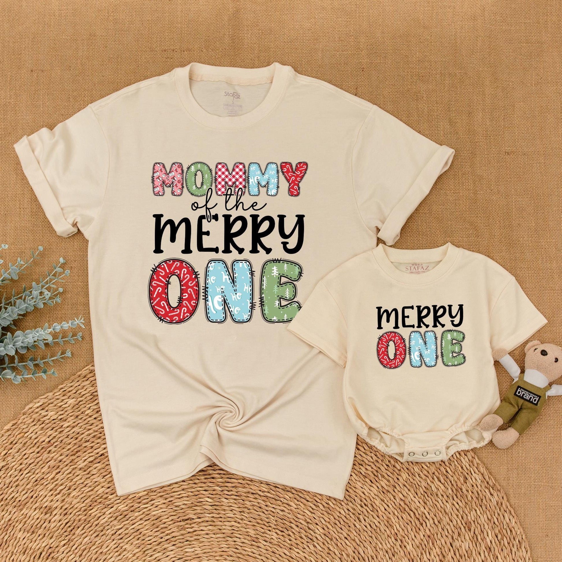 Festive Family Christmas & Birthday Matching Shirts for Mom & Baby