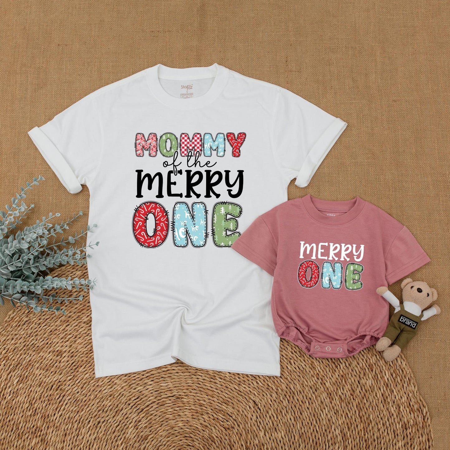 Festive Family Christmas & Birthday Matching Shirts for Mom & Baby