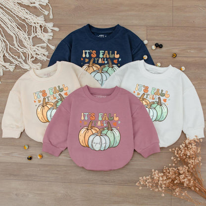 Autumn Baby Romper: Thanksgiving & Halloween Pumpkin Outfit