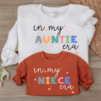 Custom Retro Auntie Era Sweatshirt: Perfect Gift for Aunt and Niece