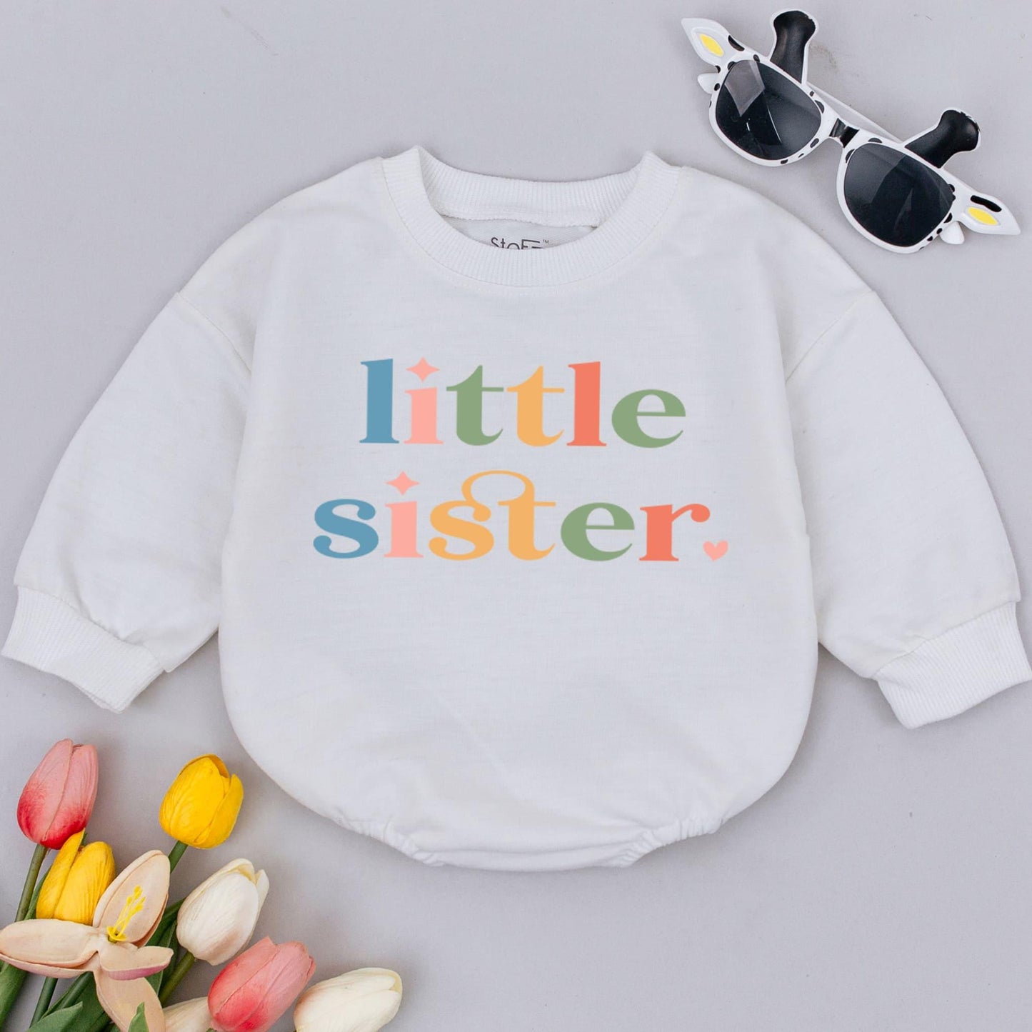 New Sister Romper – Baby Announcement & Pregnancy Reveal Outfit