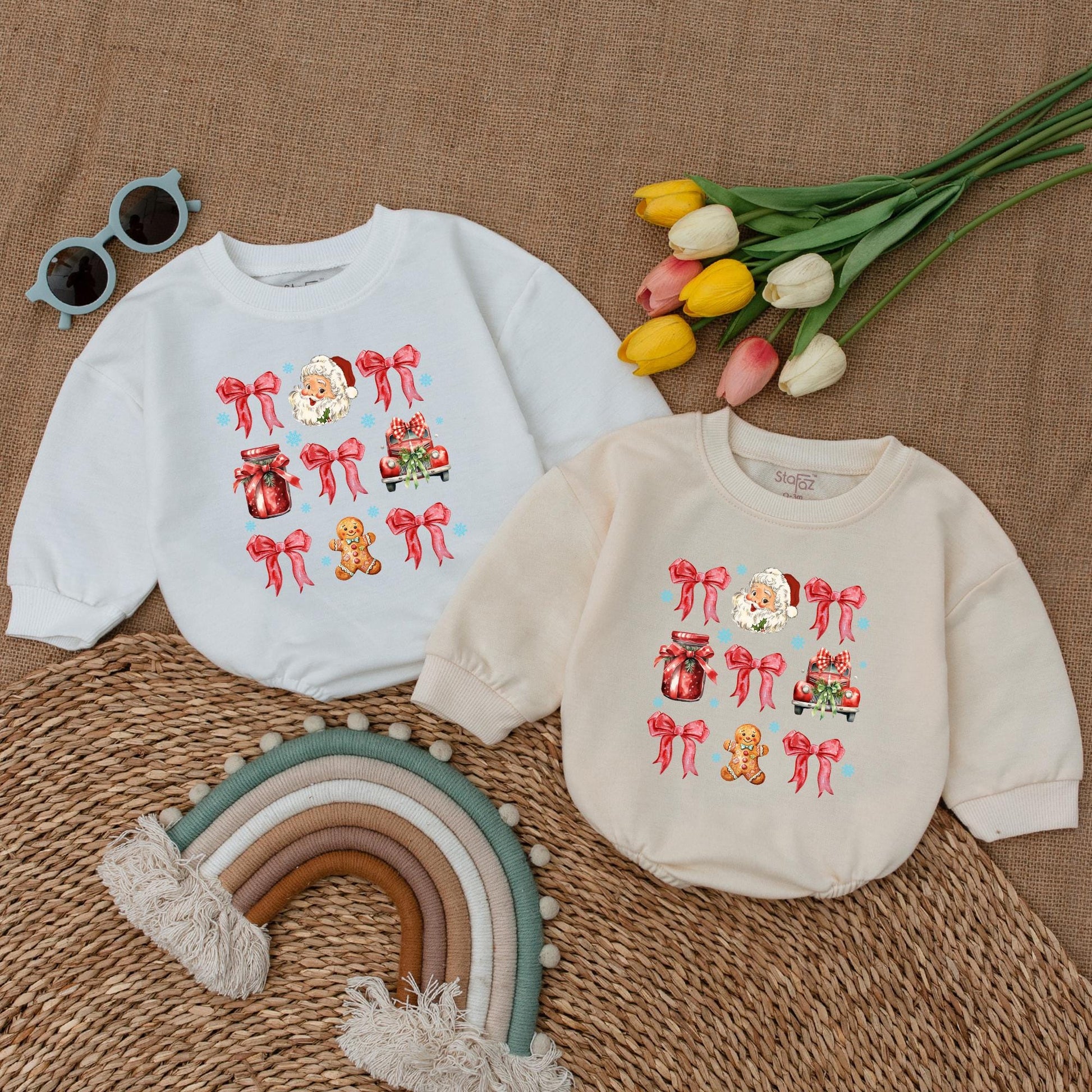 Vintage Christmas Baby Romper: First Holiday Outfit & Gift Idea