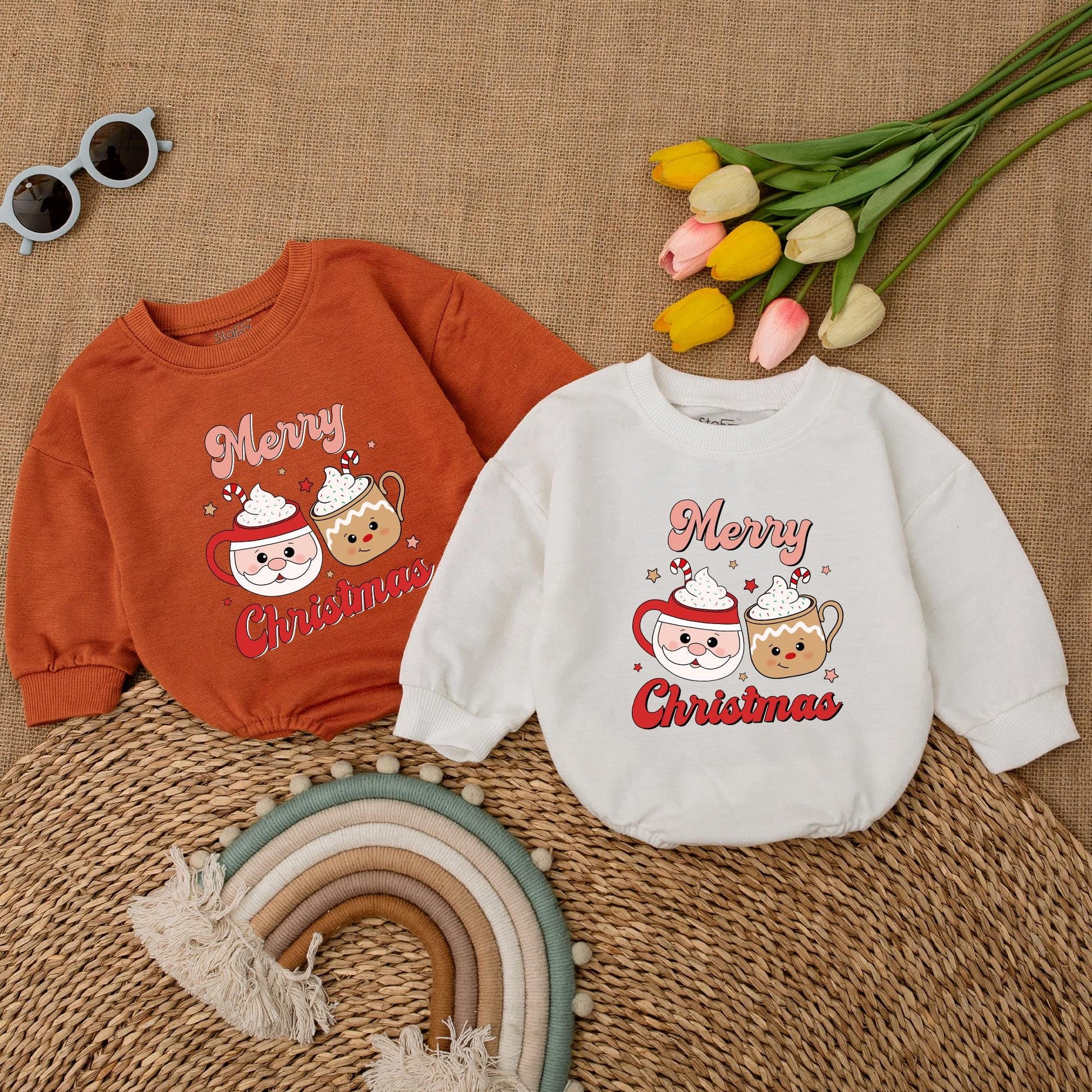 Vintage Christmas Baby Romper | Cute 1st Xmas Outfit & Gift