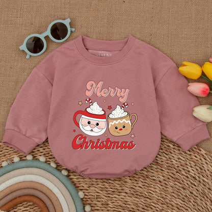 Vintage Christmas Baby Romper | Cute 1st Xmas Outfit & Gift