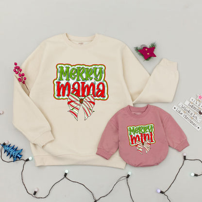 Festive Family Sweaters: Cozy Matching Christmas Mom & Baby Outfits