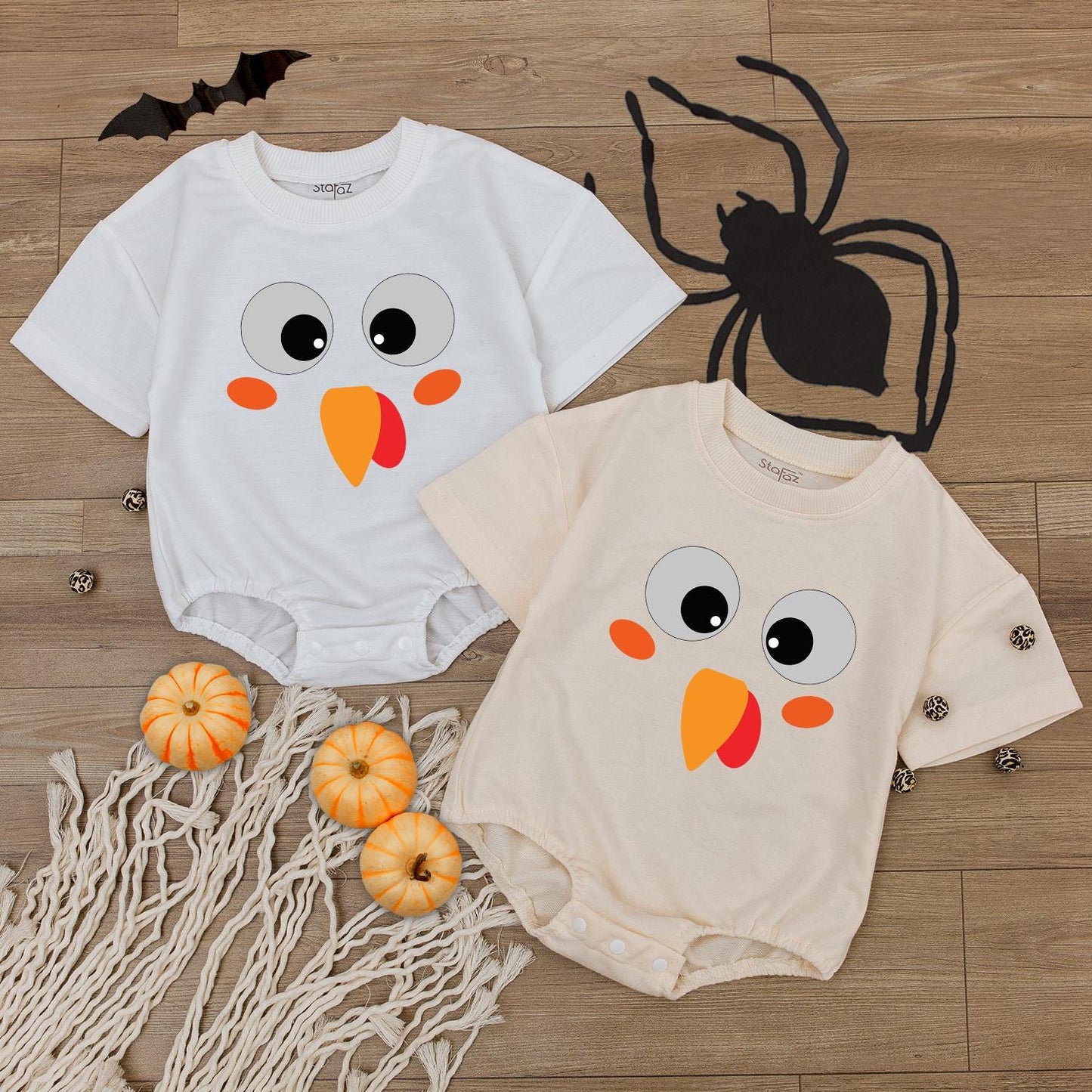 Thanksgiving Baby Romper: Gender Neutral Fall Bodysuit & Toddler Tee  