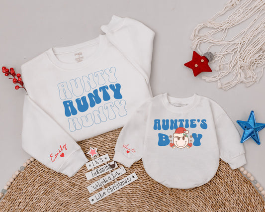 Auntie & Me Personalized Christmas Sweatshirts – Perfect Gifts!