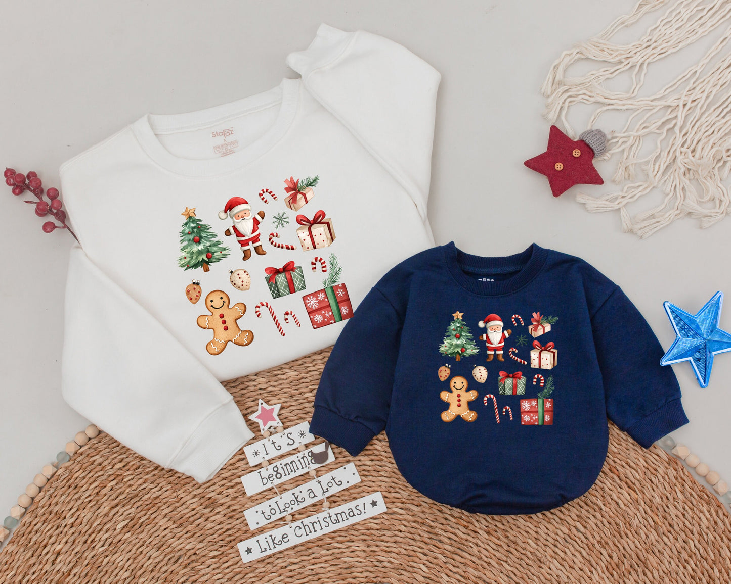 Matching Auntie & Baby Xmas Sweaters: Perfect Holiday Family Gift