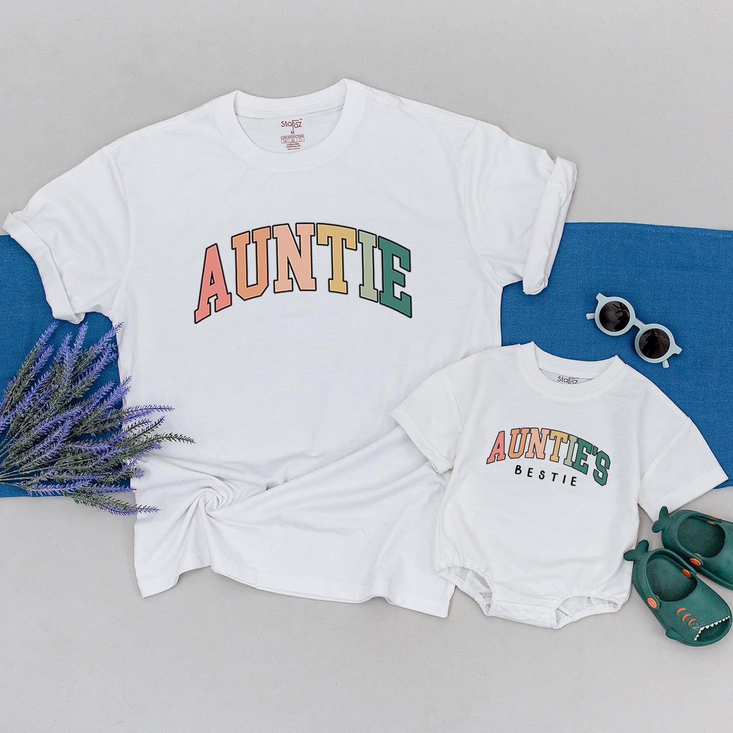 Auntie and Bestie Custom Shirt – Perfect Gifts for Aunt and Baby  