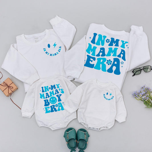 In My Mama's Boy Era Baby Romper Newborn Bodysuit, Matching Family Gift, Pregnancy Announcement Outfit, Baby Shower Gift, First Birthday