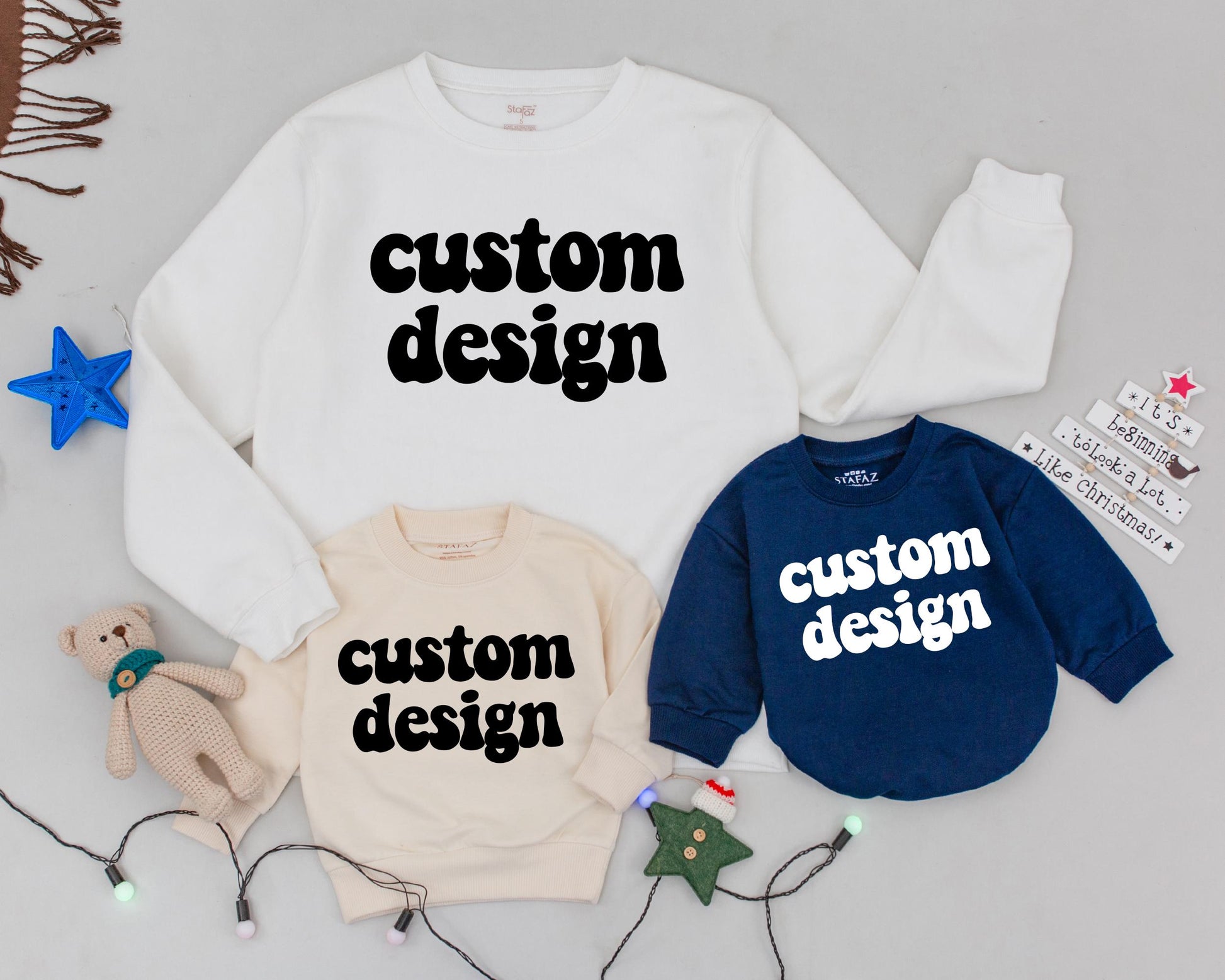 Mama & Mini Matching Sweatshirts, Family Christmas Outfits, Custom Gift