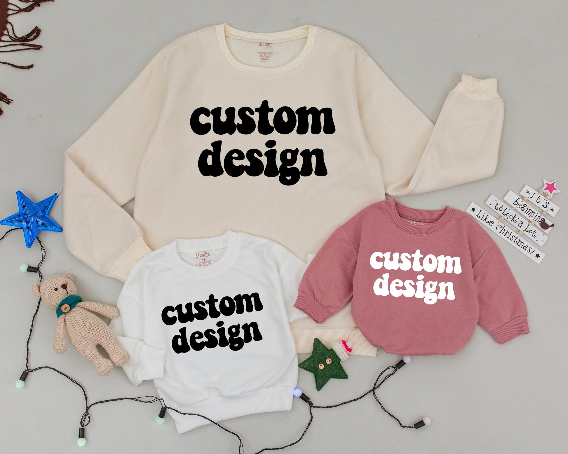 Mama & Mini Matching Sweatshirts, Family Christmas Outfits, Custom Gift